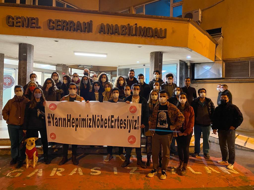 CTF anestezi nöbet ertesi izin hakkını istiyor #yarınhepimiznöbetertesiyiz