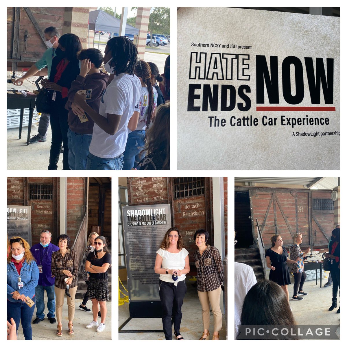 Holocaustpbc's tweet photo. Unbelievable learning opportunity @BroncosPBCHS thanks to @my_shadowlight @NCSY Thank you to Palm Beach County School Board Members  @KarenMBrill and Marcia Andrews for your support of Holocaust Education. @PBCentral_Princ and team have done phenomenal work to make this happen. https://t.co/L5bZxq8akJ