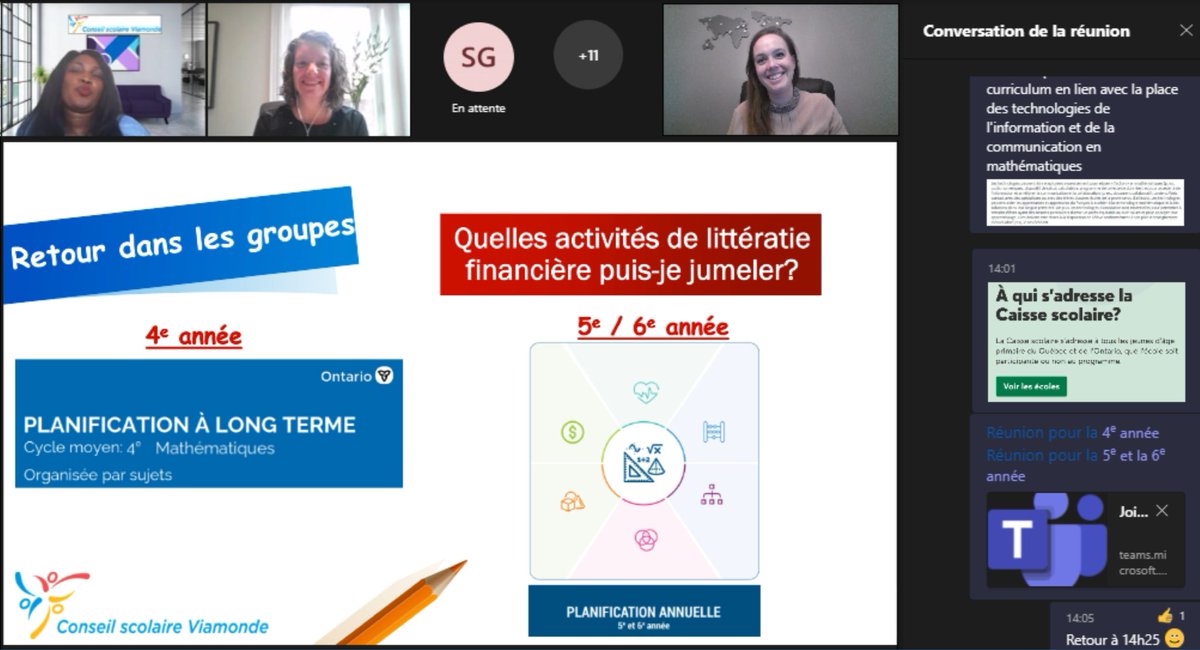 Les 2e carrefours de #numératie sont en cours dans nos écoles élémentaires au <a href="/CSViamonde/">CS Viamonde</a> On parle, entre autres, d’évaluation en codage et de littératie financière <a href="/EELaPommeraie/">École La Pommeraie</a> <a href="/EcoleLesRapides/">ÉÉ Les Rapides</a> <a href="/EE_MarieCurie/">ÉÉ Marie-Curie</a> L’Envolée <a href="/bbaujo/">Baudelaire Fogno</a> <a href="/MDarrouzes/">marc.darrouzes</a> <a href="/AngeleRuder/">Angèle Ruder</a>