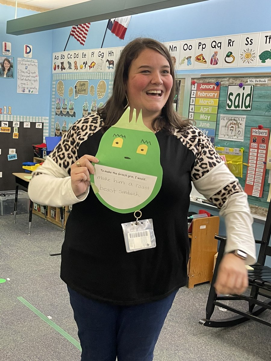followthelita2's tweet photo. What would you do to make the Grinch 😀 Grin? Ms. DeBusks kindergarten class has great ideas! #studentcentered @mitziclarkrich @agilmore1 @StarrettElem @StarrettElem @engage_learning https://t.co/KGyxSPDh3b
