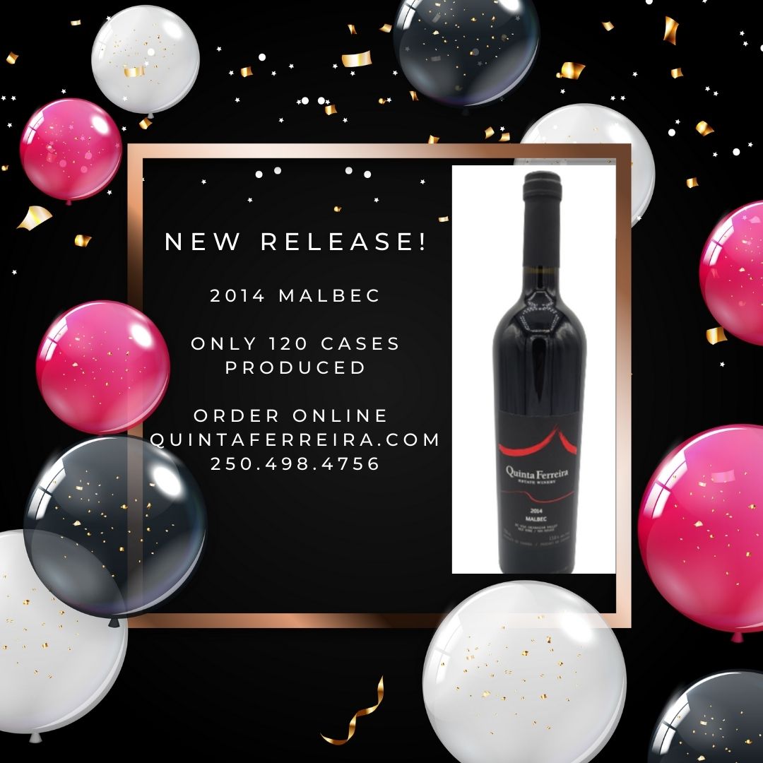 2014 Malbec: $35.00
120 Cases Produced
order online quintaferreira.com 250.498.4756
#bcwine #buybc #supportsmallbusiness #canadianwine