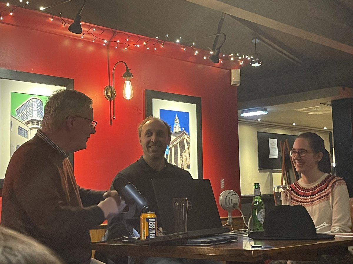 What a wonderful set of questions for <a href="/martin_astro/">Martin Hendry</a> and <a href="/d_faccio/">Daniele Faccio</a> (<a href="/UofGlasgow/">University of Glasgow</a>) for our event: ‘The Science of Santa’! 

We won‘t spoil what happened as the podcast will be out soon - follow us for the link.

Thank you to everyone that came along!  <a href="/physicsscotland/">SUPA</a> <a href="/EPSRC/">Engineering and Physical Sciences Research Council</a>