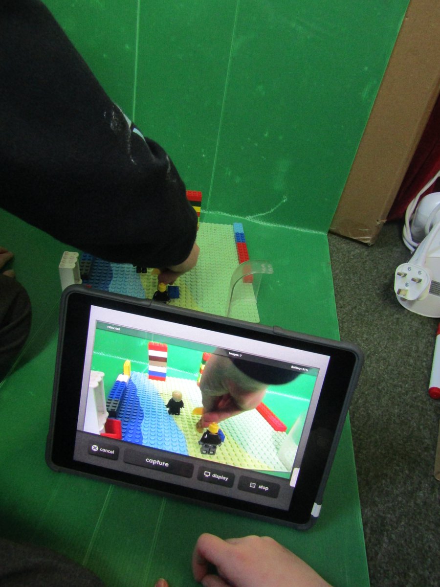 Yr 3 have created their own stop frame animations. They  created a storyboard with two characters and the topic of this month's Values - hope/determination, using iMovie to create. The children used green screen and then added a range of scenes <a href="/ArtsConnectWM/">Arts Connect</a>  <a href="/HerefordICTMark/">Mark Sanderson</a>