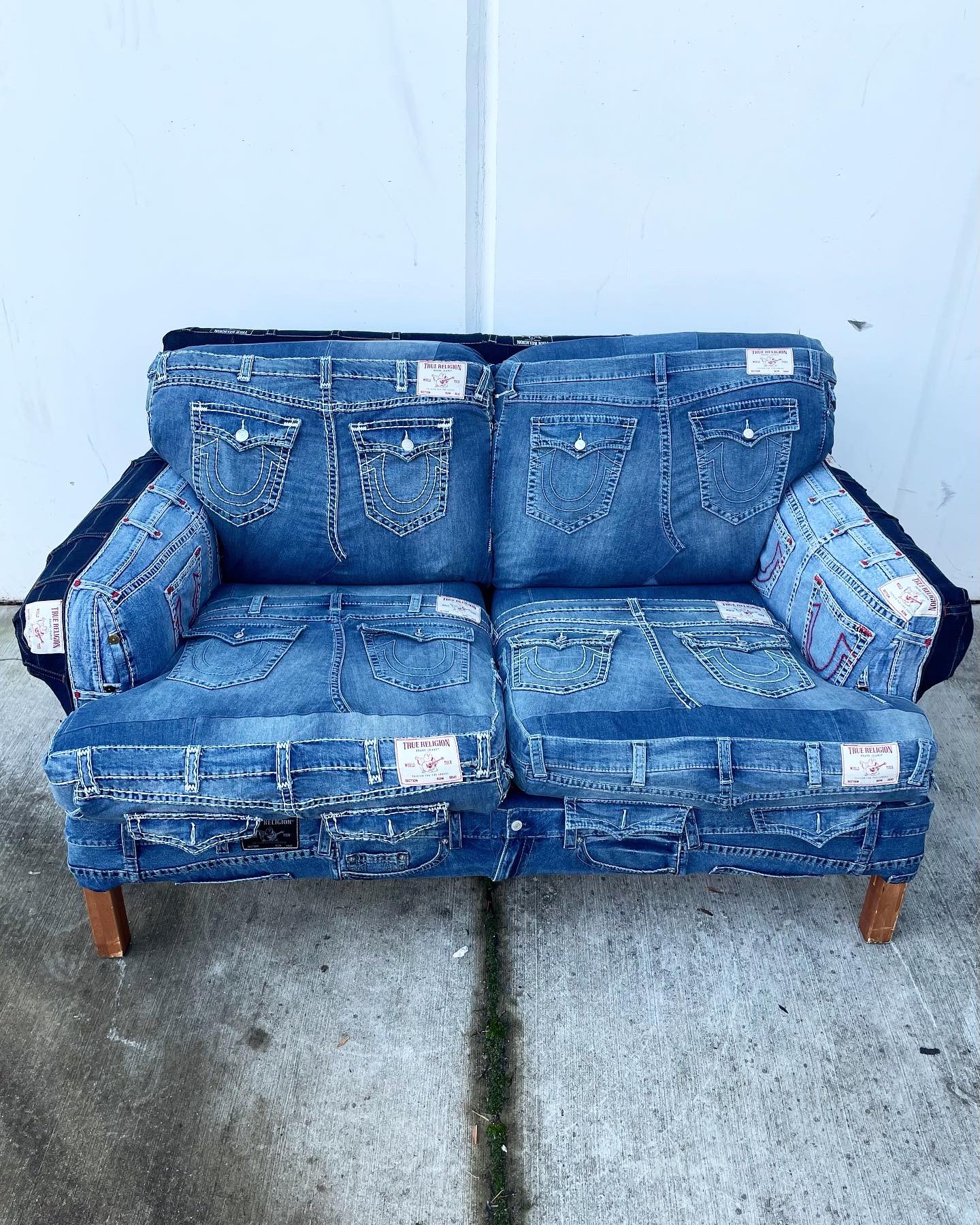 Flexsteel® Digby Blue Denim Sofa | Van's Home Center