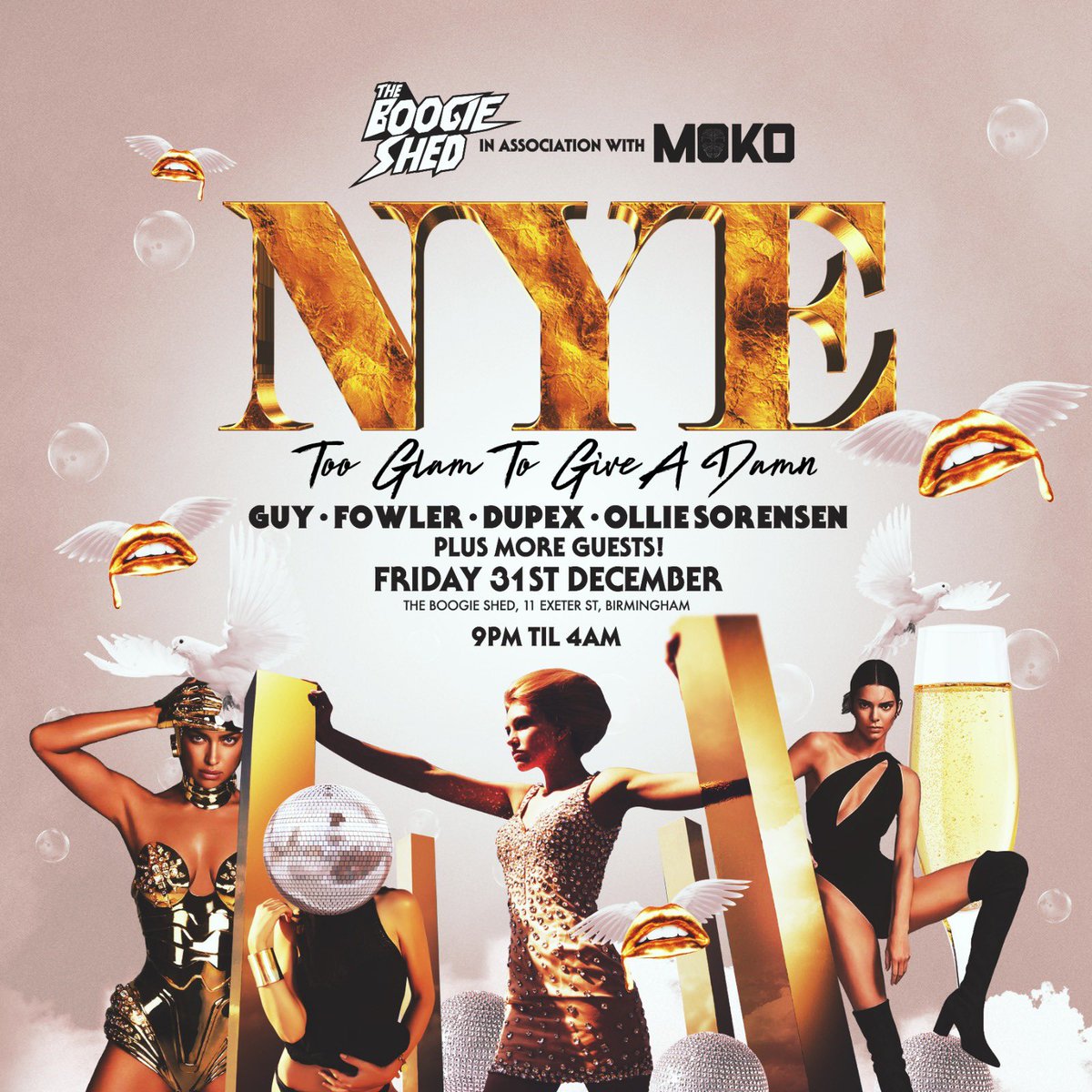 NYE 🥂💫

“TOO GLAM TO GIVE A DAMN!”

Tickets : bit.ly/BoogieSkiddleT…