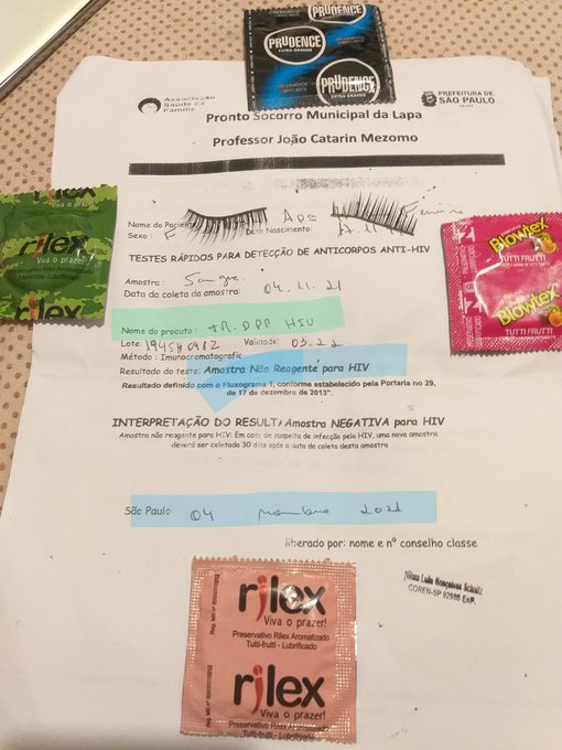 MEUS EXAMES de #outubro e de #novembro de #2021  TODOS NEGATIVOS.  #HIV  / #AIDS  #Sifilis  #Hepatites<a href="/tag/outubro"class="tags">#outubro</a><a href="/tag/novembro"class="tags">#novembro</a><a href="/tag/hiv"class="tags"><span>#hiv</span></a><a href="/tag/aids"class="tags"><span>#aids</span></a><a href="/tag/sexo"class="tags"><span>#sexo</span></a><a href="/tag/sorayacarioca"class="tags"><span>#sorayacarioca</span></a><a href="/tag/camisinha"class="tags"><span>#camisinha</span></a><a href="/tag/sifilis"class="tags"><span>#sifilis</span></a>