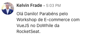 danvitoriano's tweet photo. Muito bom participar do DoWhile da @rocketseat falando do @vuejs que tanto amo! #vuejs #rocketseat #frontinsampa #dowhile @frontinsp https://t.co/n6hklysf9p