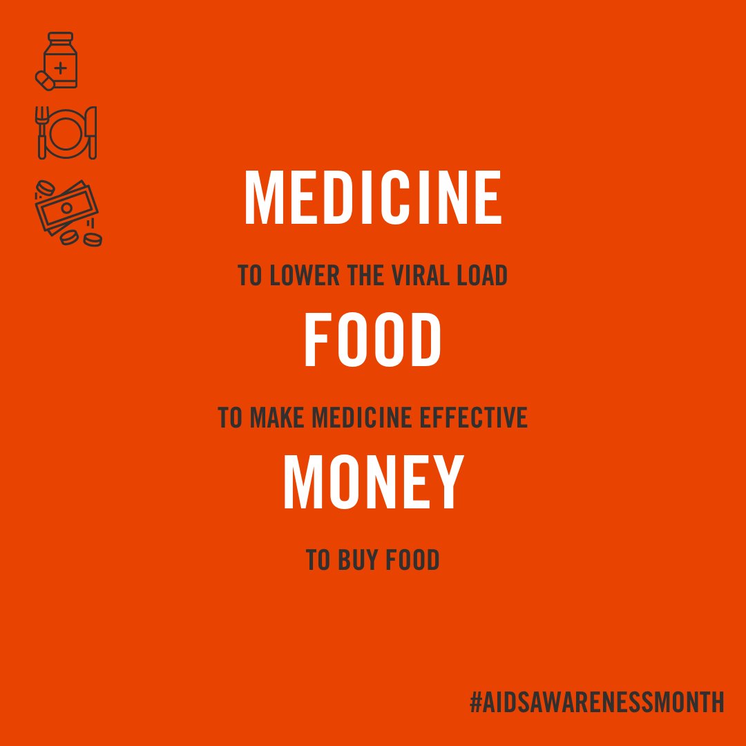 Medicine alone can't solve the HIV/AIDS problem. But many living with HIV/AIDS in East Africa don't have the resources to even take that first step. Our clients receive help with medication access/adherence, hygiene, and a weekly food portion. #AIDSAwarenessMonth
