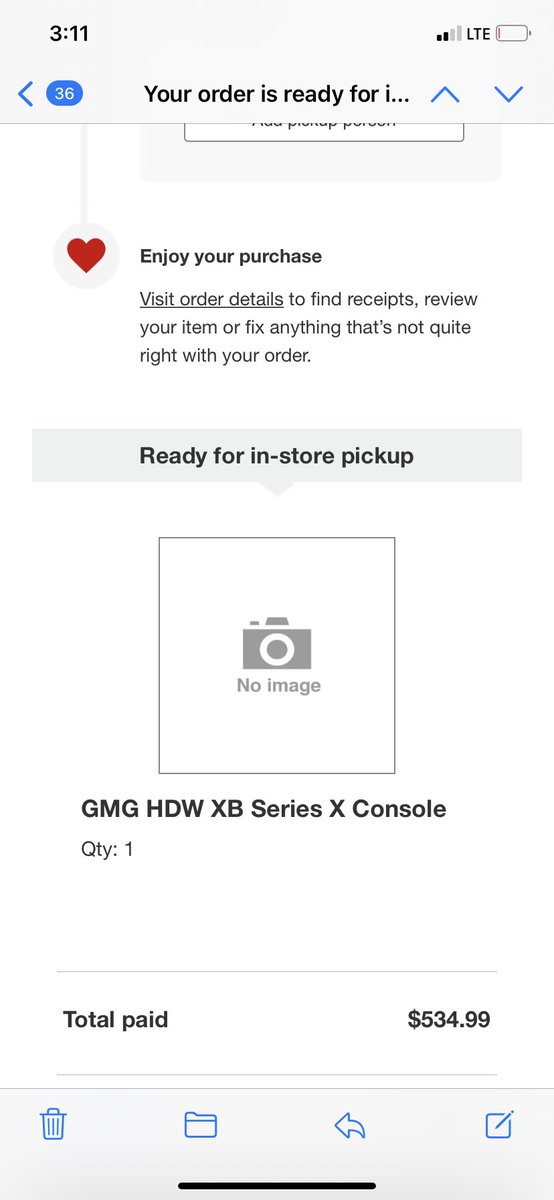 SteTaylor86's tweet photo. @YtNextGenGaming @YtNextGenGaming had an Xbox series x in my saved for later from a while back. Clicked add to cart just to see and copped one at 12:14pm from target today https://t.co/RVDESI1bnf
