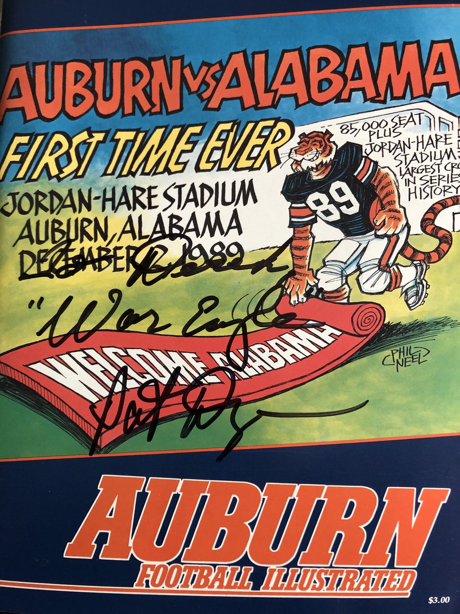 derekroh's tweet photo. December 2nd is a HUGE day in @AuburnFootball history for multiple reasons. But 12/2/89 stands far above others: the 1st ever #IronBowl at #JordanHare. Simply no way to explain it if you didn’t live thru it. Thank you #CoachDye!🙏🏻 It happened Ray! Sat w/ Dad in Sect 41. #WDE 🦅 https://t.co/pgWFIt9jTQ