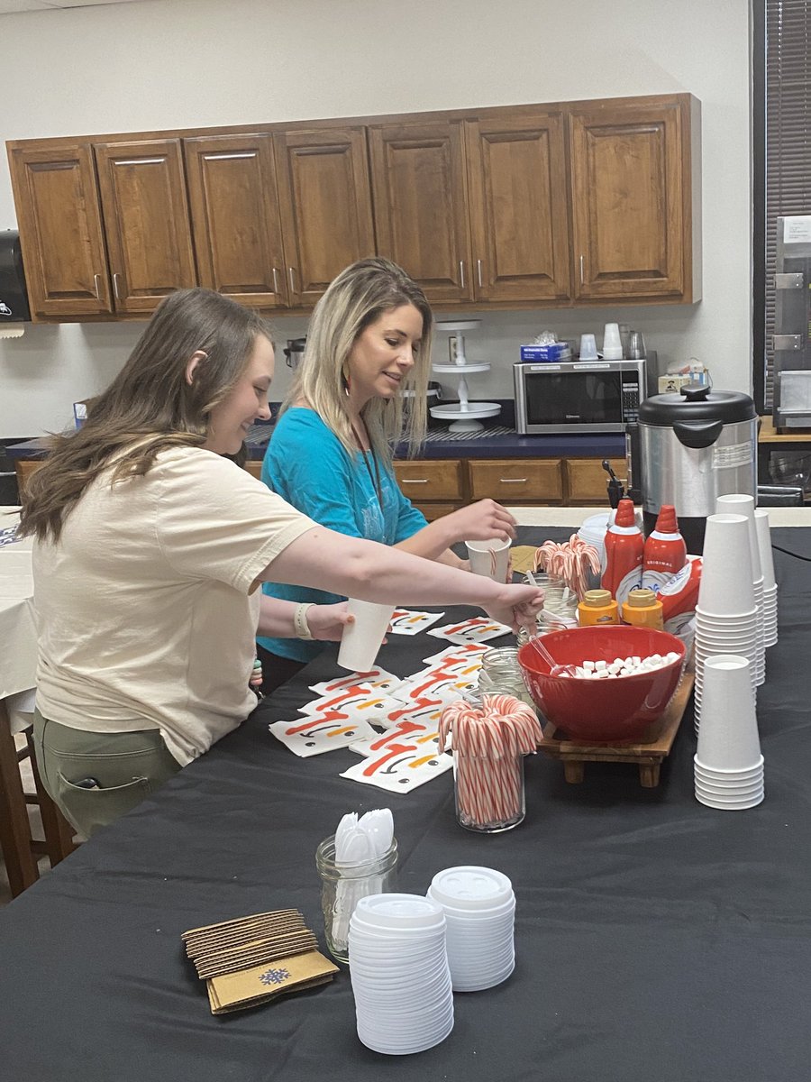 Thank you <a href="/cmscoltspta/">CMS Colts PTA</a> for the a fun and festive hot cocoa bar. It was loved by all of the <a href="/CmsColts/">Colleyville Middle School</a> teachers and staff.