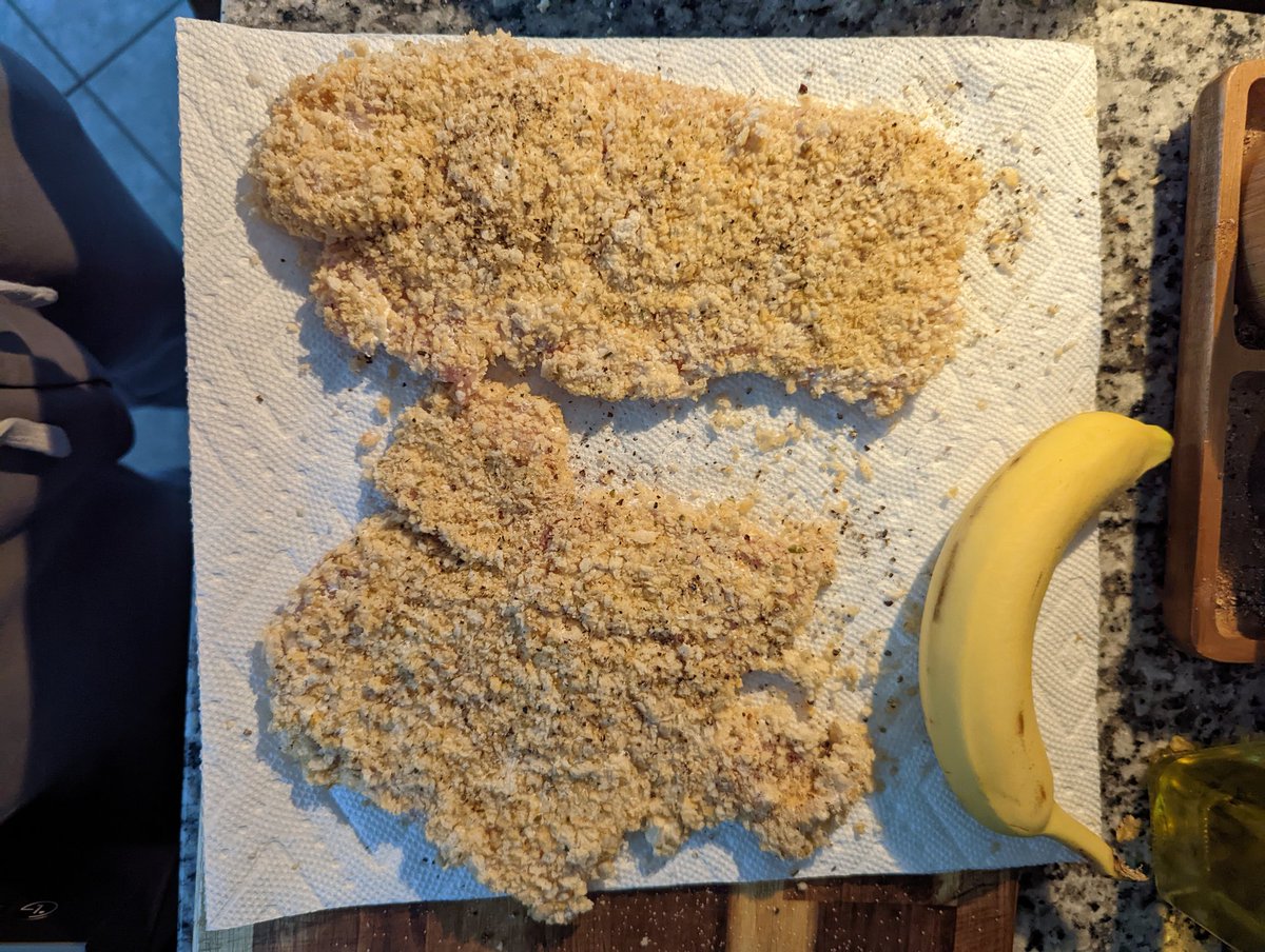 Brooo what are they feeding these chickens... This is one chicken breast cut in half