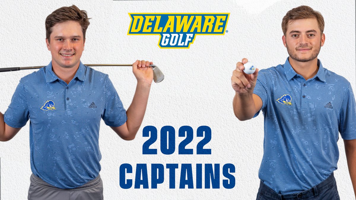 DelawareMGolf's tweet photo. Excited to announce Michal and Roberto as #BlueHens captains for the 2022 spring season! https://t.co/lIZZMSlvqj