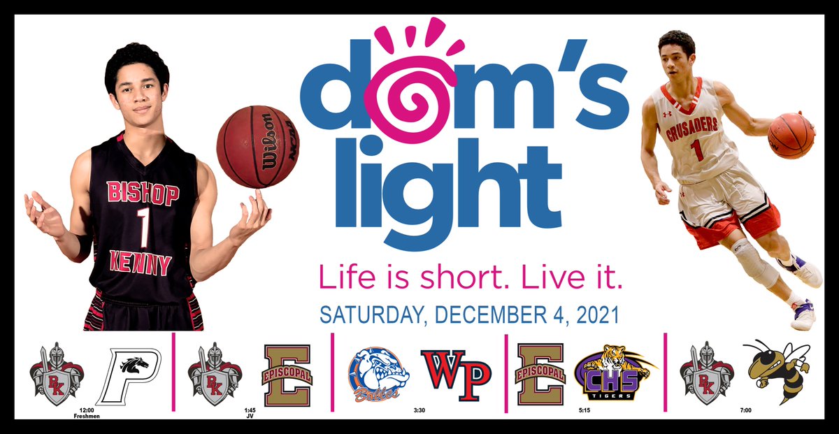 BKHS_BBB's tweet photo. We are excited to welcome the following teams to Bishop Kenny on Saturday for Dom's Light!
12:00 BK (Frosh) v @provschoolath
1:45 BK (JV) v @EpiscopalEagles
3:30 @BollesBoys v @WPS_Basketball
5:15 @EpiscopalEagles v @TigerTownCHS
7:00 BK v @BMooreHoops
#DOM1NATE
cont'd https://t.co/eEIQp2A7mM