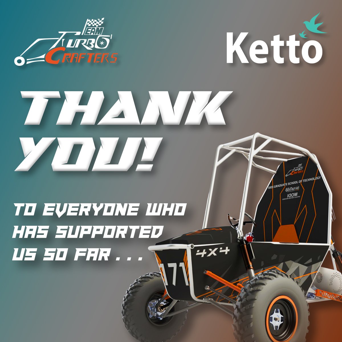 turbocrafters's tweet photo. Our crowdfunding campaign has concluded and we have successfully raised an amount of ₹ 1,23,879. We hope to see such continual Love &amp; Support!

If you still wish to donate to our cause and be a part of the TTC family, please DM us for further details!

#gottc #bajasaeindia https://t.co/3IgalhOSqe