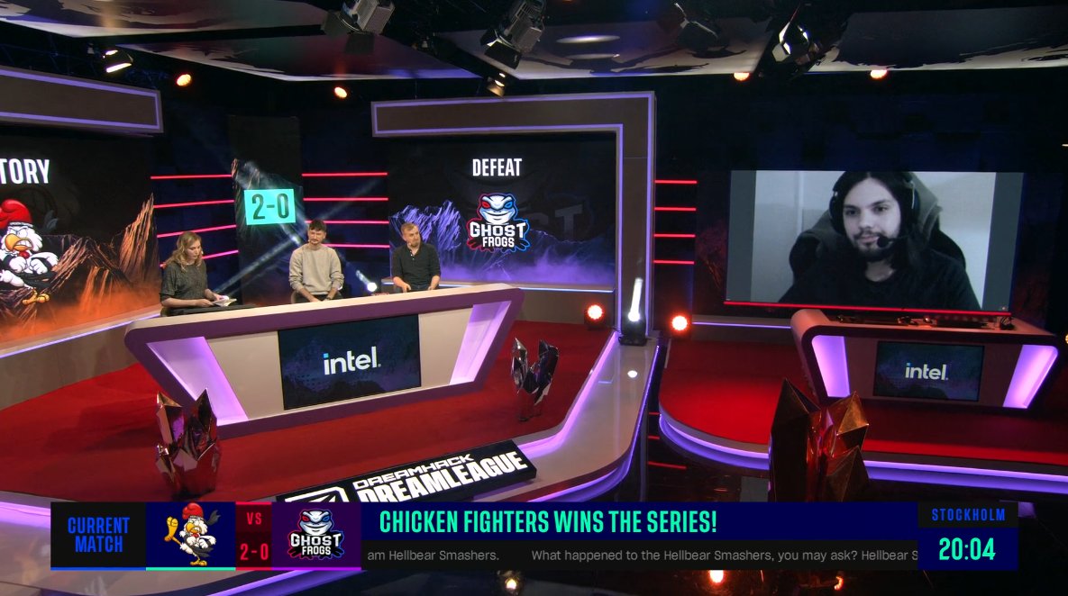 ChfDota2's tweet photo. We started out good yesterday against #Ghostfrogs, and we also had the opportunity to get some air time with @EraDota showing his cute side! π₯°
See the winning interview again here: https://t.co/I1jqu6N4q9 π₯ https://t.co/fsFdAB4NZx