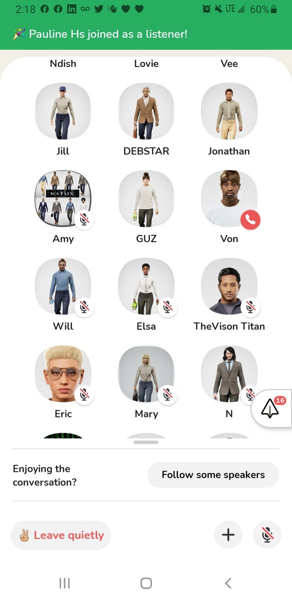 e_mbiu's tweet image. @NkechiKwenu has the best Room!!!  #CryptoWorld room in @Clubhouse  ALL THESE PEOPLE SHE HELPED GET THERE @TheMatrix @TheMatrixNft #TheMatrixNFT #TheMatrix 

My 🇳🇬🇳🇬🇳🇬 sister, giving ya your 💐 from your 🇰🇪🇰🇪🇰🇪 brother from the #Motherland #Homeland #MamaAfrica
Her community 👇🏿👇🏿