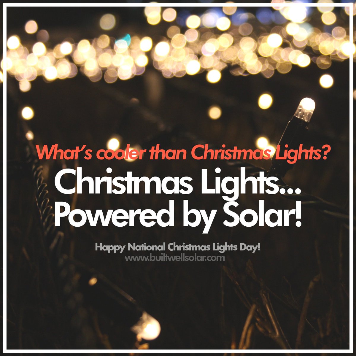 A day late, but there are #ChristmasLights popping up all over #LongIsland ! Use solar, save some money! builtwellsolar.com