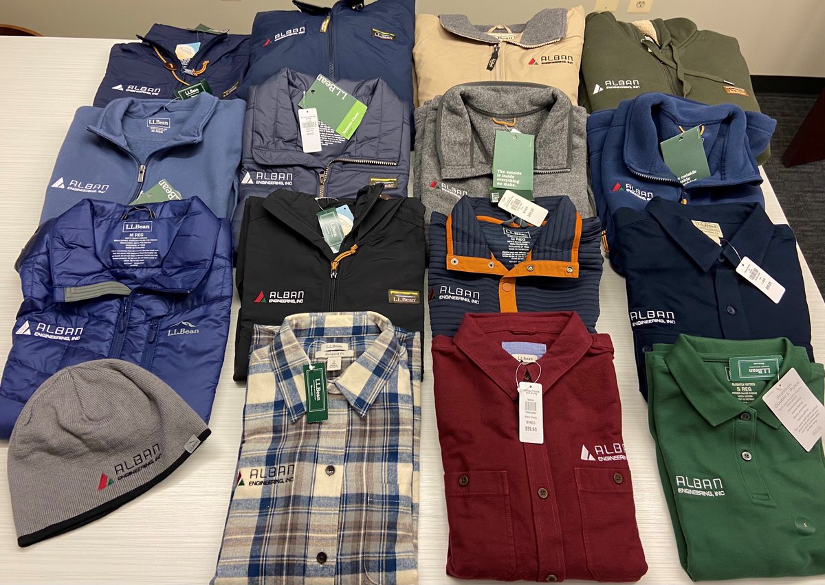 AlbanEngineers's tweet photo. Our Christmas swag is in, and it's safe to say we might be the best-dressed engineering firm on this side of the Mississippi!
#AlbanEngineering #ChristmasSwag https://t.co/v2lqLOwAFC