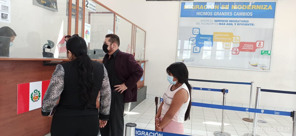 CancilleriaEcZ7's tweet photo. Dirección Zonal 7 en coordinación con el Consulado de Ecuador en Tumbes brindaron acompañamiento al ingreso de la menor N. L. Q. A. @CancilleriaEc @CECUTumbes @MMontalvoEC @LuisVayasEc https://t.co/BmpDIctHPK