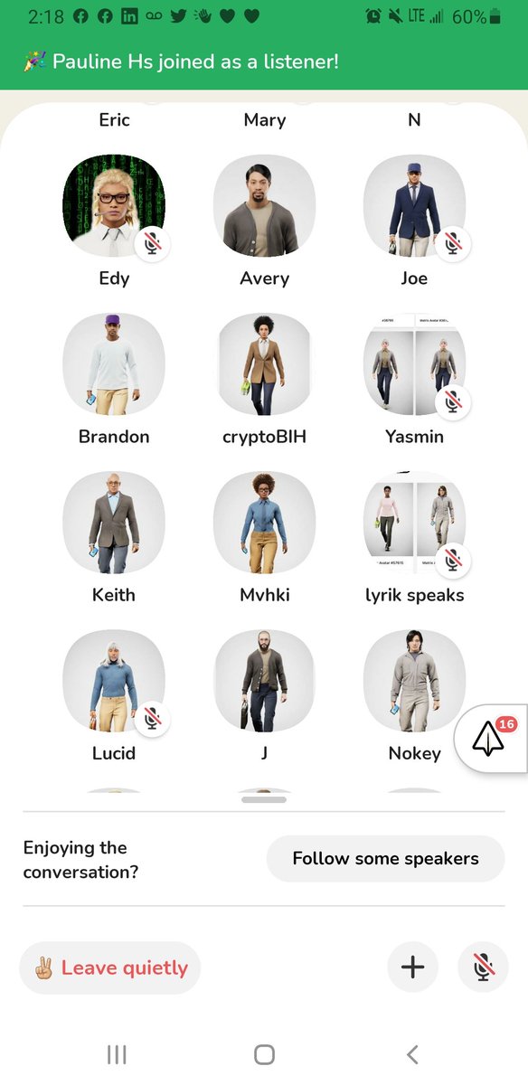 e_mbiu's tweet image. @NkechiKwenu has the best Room!!!  #CryptoWorld room in @Clubhouse  ALL THESE PEOPLE SHE HELPED GET THERE @TheMatrix @TheMatrixNft #TheMatrixNFT #TheMatrix 

My 🇳🇬🇳🇬🇳🇬 sister, giving ya your 💐 from your 🇰🇪🇰🇪🇰🇪 brother from the #Motherland #Homeland #MamaAfrica
Her community 👇🏿👇🏿