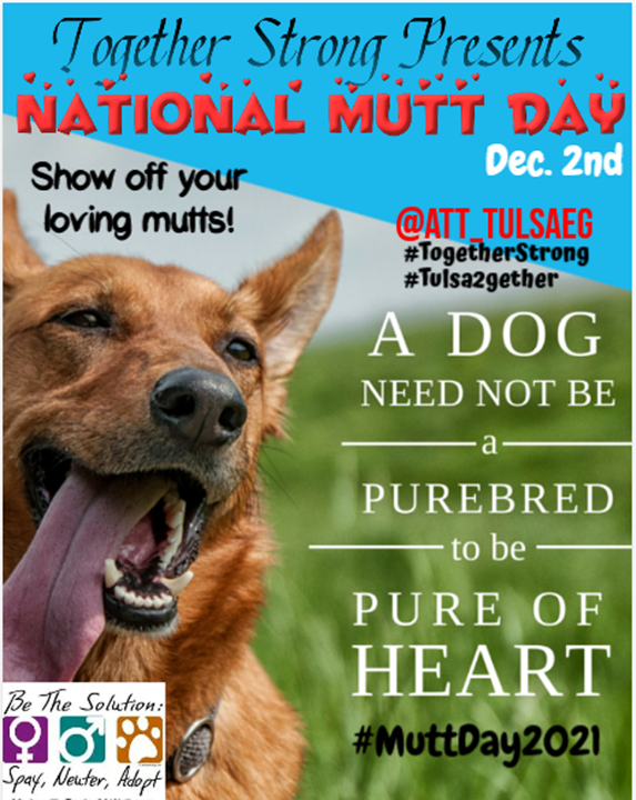 Tulsa2gether's tweet photo. It's #MuttDay2021 so show us the dogs that have your hearts! #Tulsa2gether https://t.co/MRfs0BXuj1