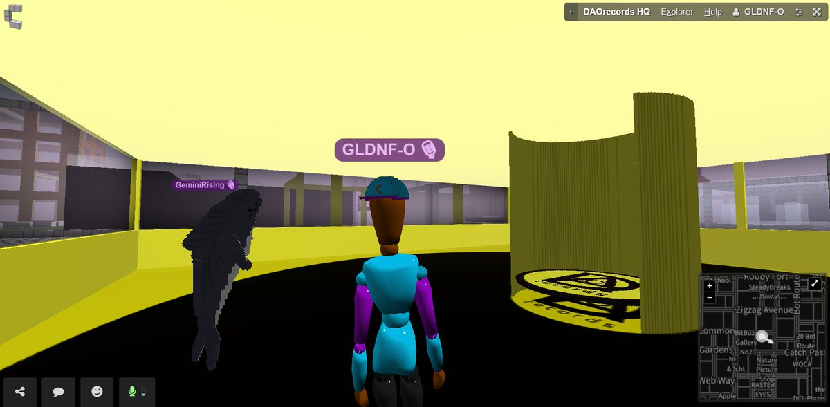 HeNamedOrion's tweet photo. Had my very first meeting within @cryptovoxels . I must say.... there's amazing things ahead. Keep focused great people. #cryptovoxels #metaverse https://t.co/Tr1jFluHjN
