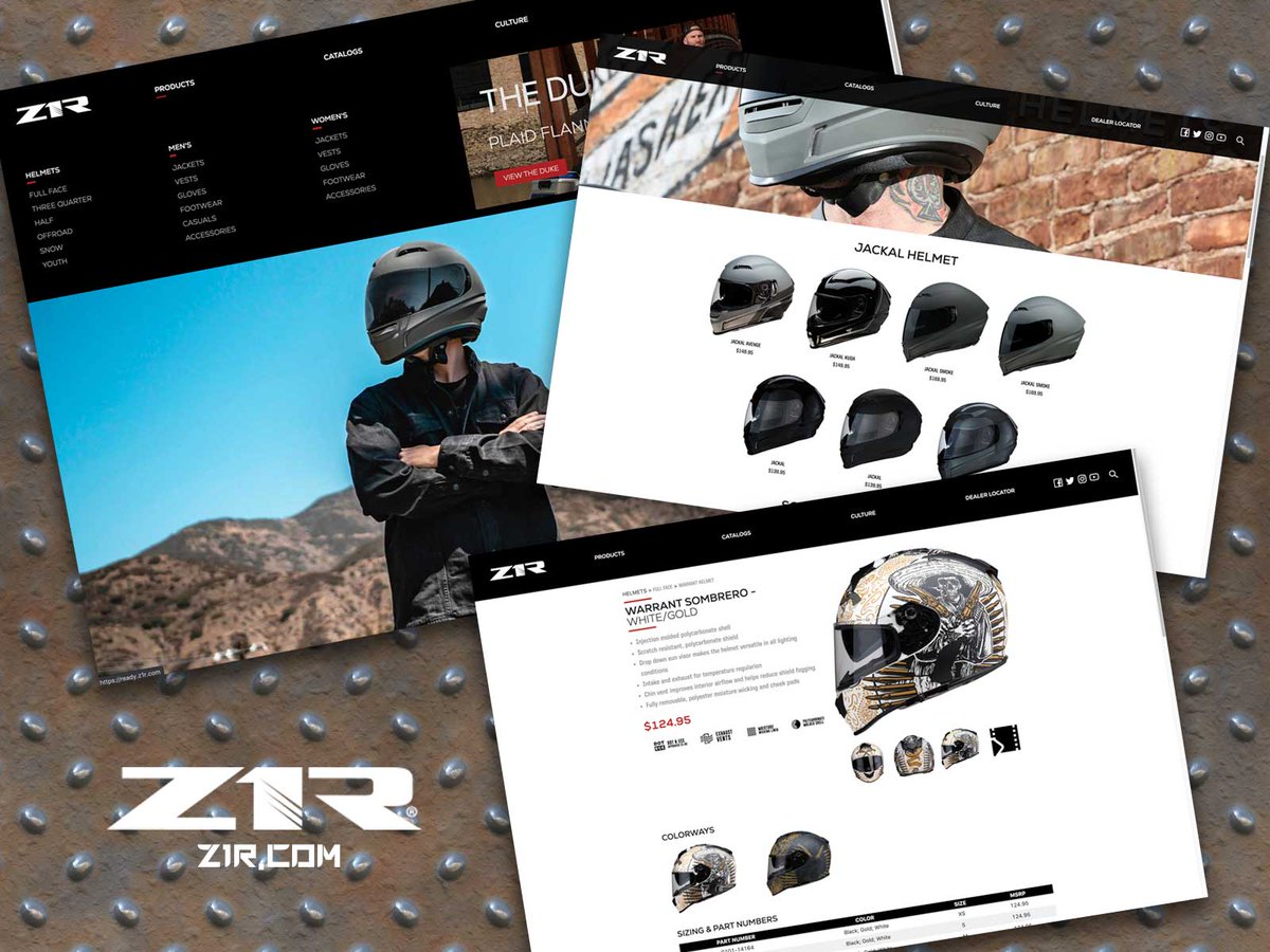Our website got a facelift recently, if you haven't visited us lately, its a great time to check out our latest gear! z1r.com #RideZ1R