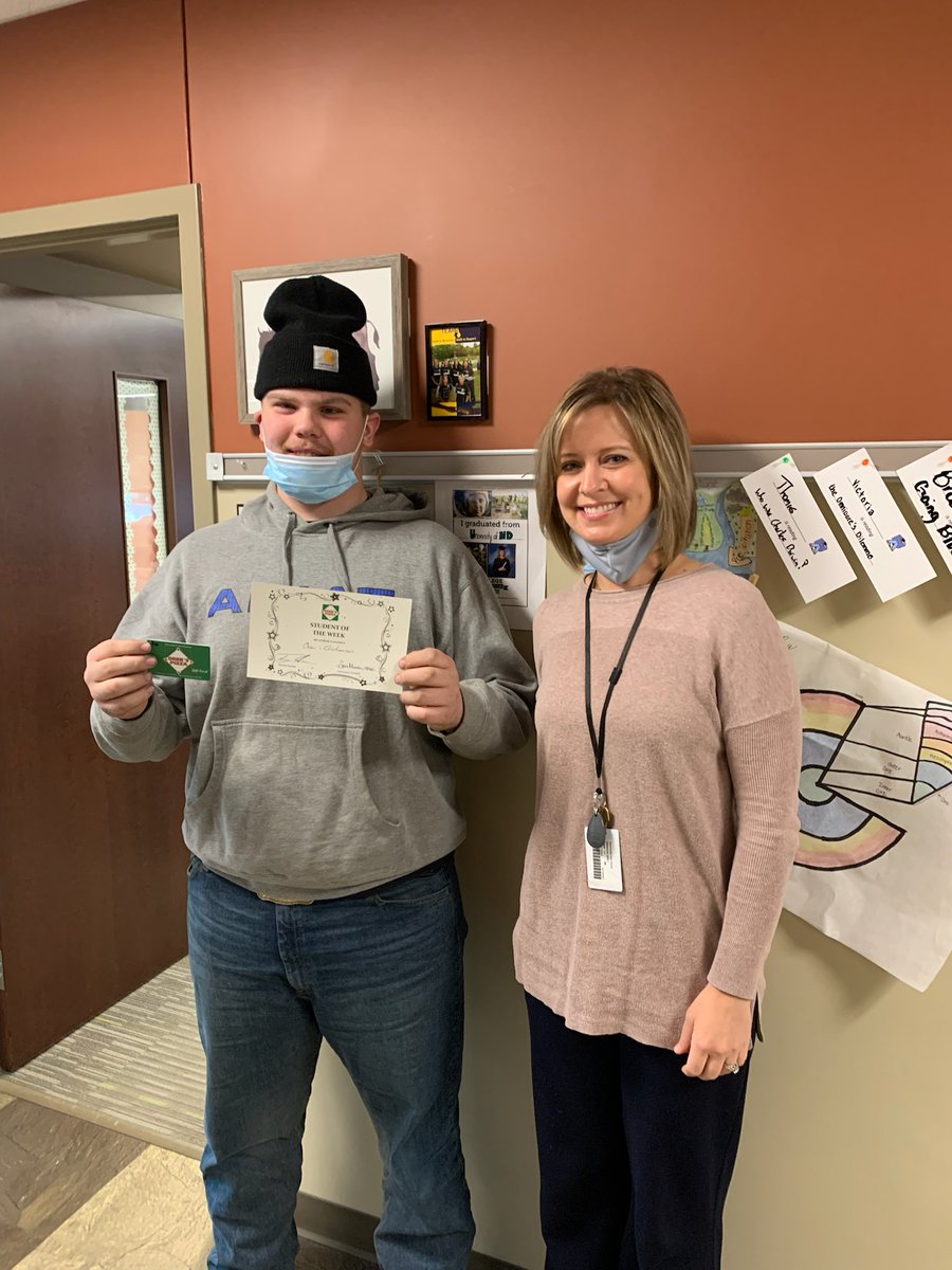 Congratulations to Owen Christianson for being selected as Deeks Pizza Student Of The Week!