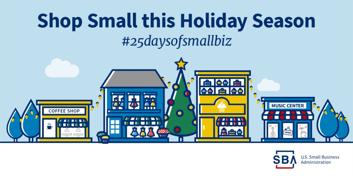 3️⃣ easy ways to #SupportSmallBiz in your community throughout the holiday season:
🛒 #ShopSmall in-store or online
💳 Buy gift cards or gift certificates from the business
🗣️ Tell your friends and family about your positive experience with the business  

#25DaysofSmallBiz
