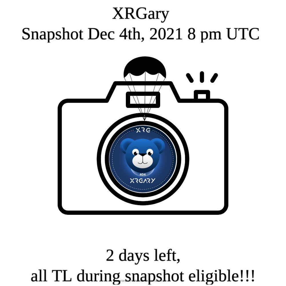XRGARYCOIN's tweet photo. Hello XRGary community!!! XRGary aim is to get itself into as many of you as possible. Like and share :) Let other people know that only 2 days left for the XRGary snapshot !!!
#Airdrops #AidropCrypto #XRPArmy #XRPCommunity #XRP https://t.co/HPpE9serrA