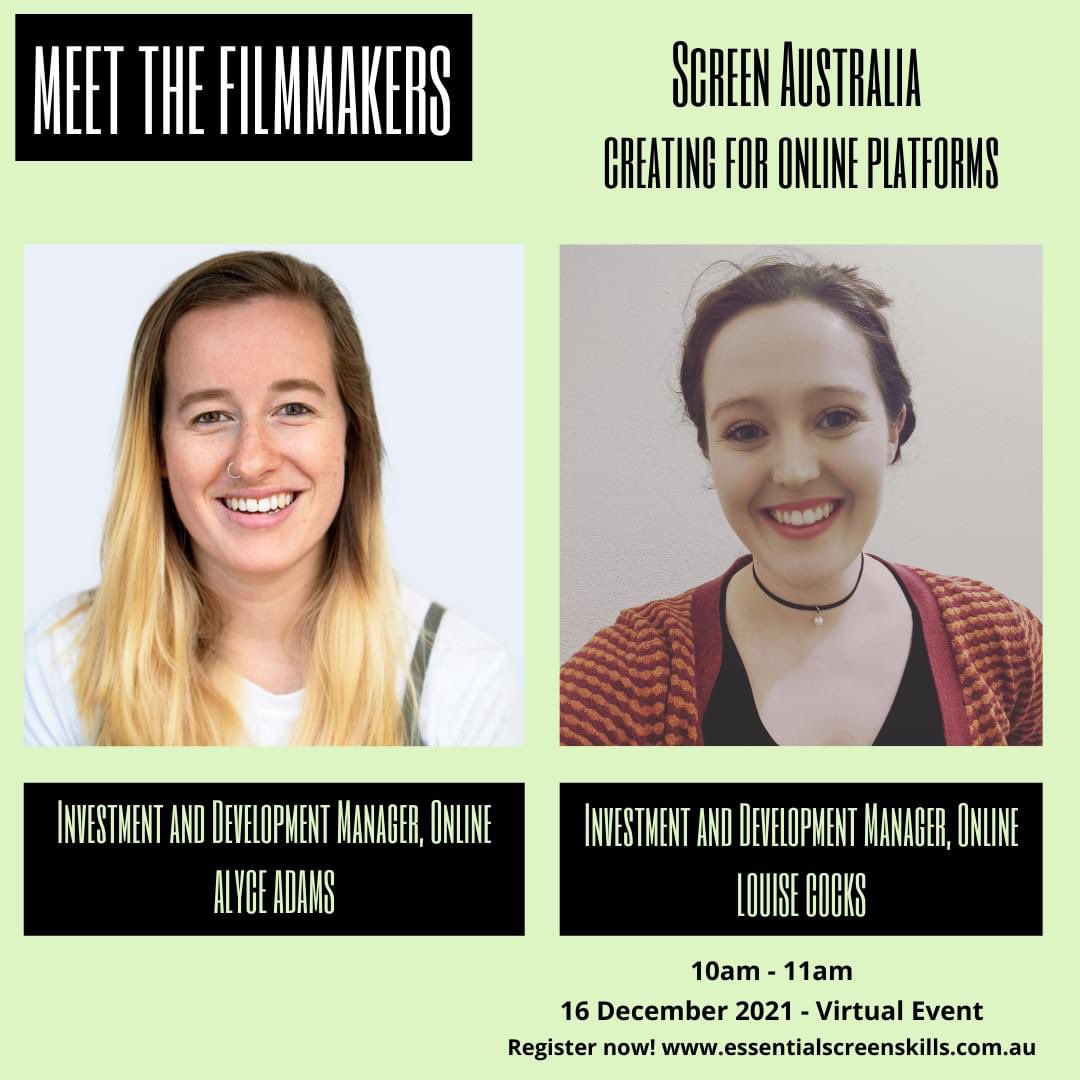 Meet some of our amazing Industry Partners who will share their skills, experience and knowledge at MEET THE FILMMAKERS on 15th and 16th December! BOOKED YOUR TICKETS YET? essentialscreenskills.com.au/product-catego… #animation #colorist #onlinecontent #onlineplatforms #musicvideo #youngfilmmakers
