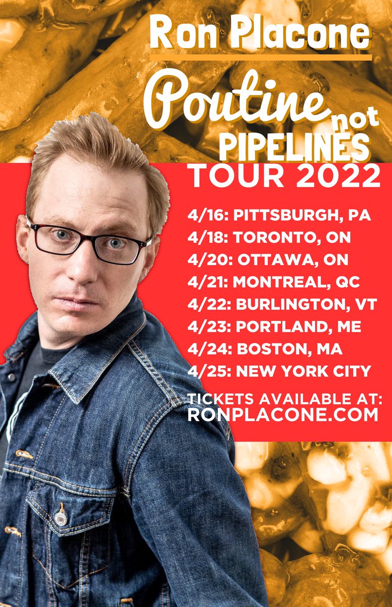 Getting stoked for April!! Grab tix now at ronplacone.com! @KrishMohanHaha will be opening, @VoteAshcraft will be on the shows in Pgh and NYC, and we're gonna have a VERY special guest in Boston...See y'all soon!