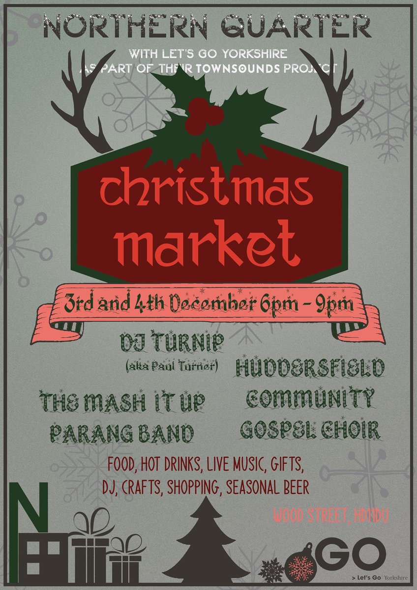 HCGC100's tweet photo. Huddersfield Community Gospel Choir will be at Northern Quarter Christmas Market on Wood St. https://t.co/kYBMhNTptr