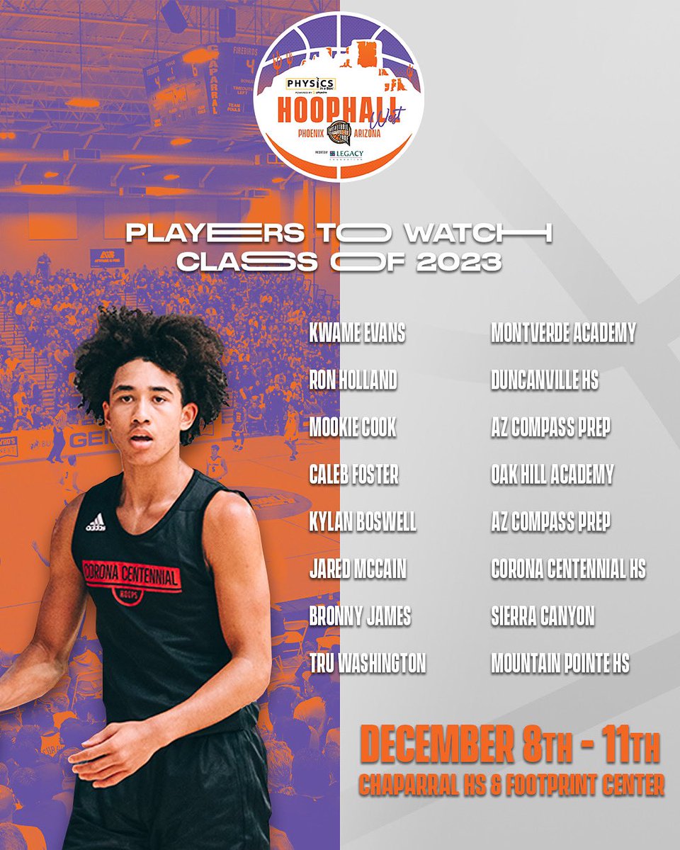 Introducing the Class of 2023 participating at Hoophall West December 8th-11th. #HoophallWest 

🎟: bit.ly/2021HHWTickets