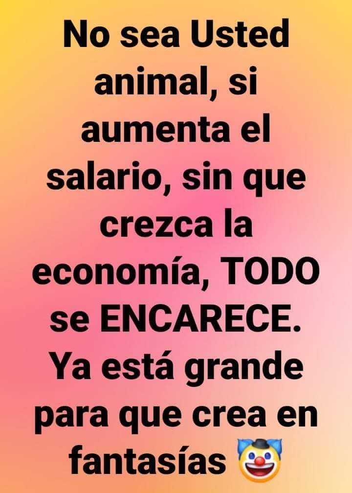 Clionautica's tweet photo. No se crean la mentira de que si sube el salario podrán comprar más productos: (ya nos engañaron así en los años 70 y 80). #AprendeHistoria https://t.co/Un4vNNyAkn