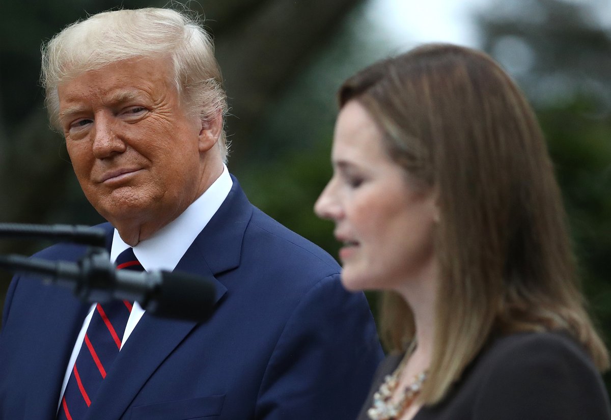 NEWSMAX's tweet photo. Fmr. President Donald Trump's three Supreme Court appointees - Neil Gorsuch, Brett Kavanaugh and Amy Coney Barrett - may be on the verge of turning his 2016 pledge to appoint justices who would overturn Roe v. Wade into a reality. https://t.co/VKPz3zPuwl

 https://t.co/wRq8UC4kQy https://t.co/YsTqvNf6Ib