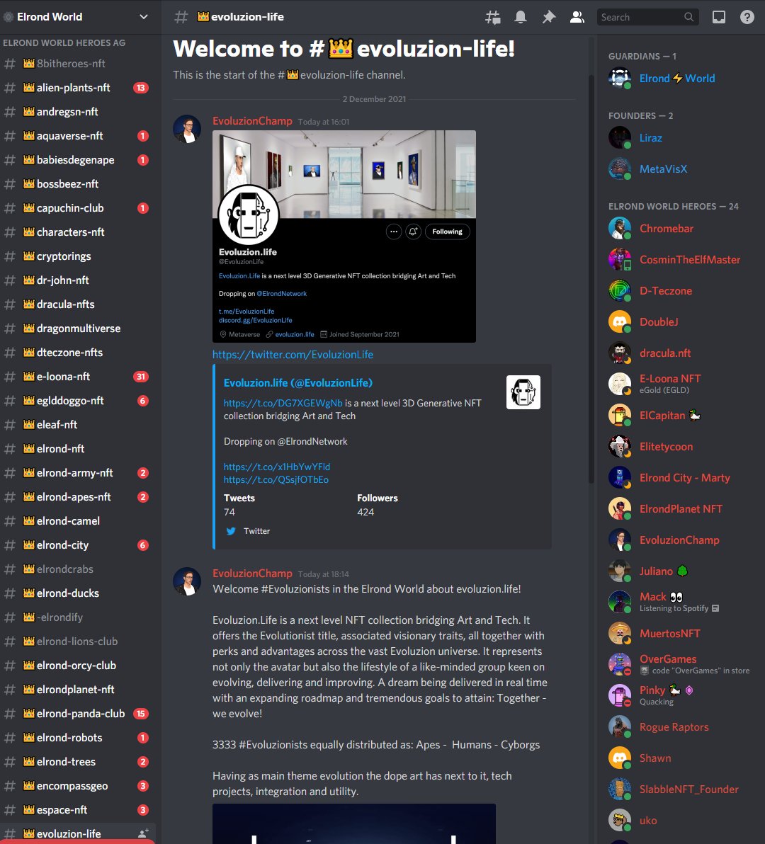 100xOrMore's tweet photo. ⚡Welcome @EvoluzionLife 

The 58th @ElrondWorld Hero Channel

🎉To Celebrate : 

1x ADDITIONAL #NFT will be distributed to 1x Lucky Person who ALSO participated in 1st Round of Pre-Sales which we ran this week. 24h left to be eligible for the contest⏳

👀https://t.co/YYkfVyVuZD https://t.co/NXhfbKODjz