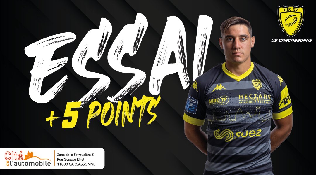 us_carcassonne's tweet photo. 65' I 24-15 #USCASBH ESSAAAAAAAAAAAAI ! Benoit Jasmin once agaaaain !
Sione Tui sème la panique dans l'alignement rouge. Repris, dans la foulée Marquès insiste sur l'aile et c'est finalement Jasmin qui trouve la faille. https://t.co/641BPqmfHe