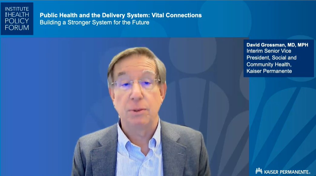 KPIHP's tweet photo. @aboutKP 's Dr. David Grossman: we need a public health system that is flexible, we need data, we need a strong workforce, we need relationships and partnerships...and this last part helps with trust. #lessonsfromcovid #publichealth #COVID19 #OmicronVarient https://t.co/dFGSvqNyGQ