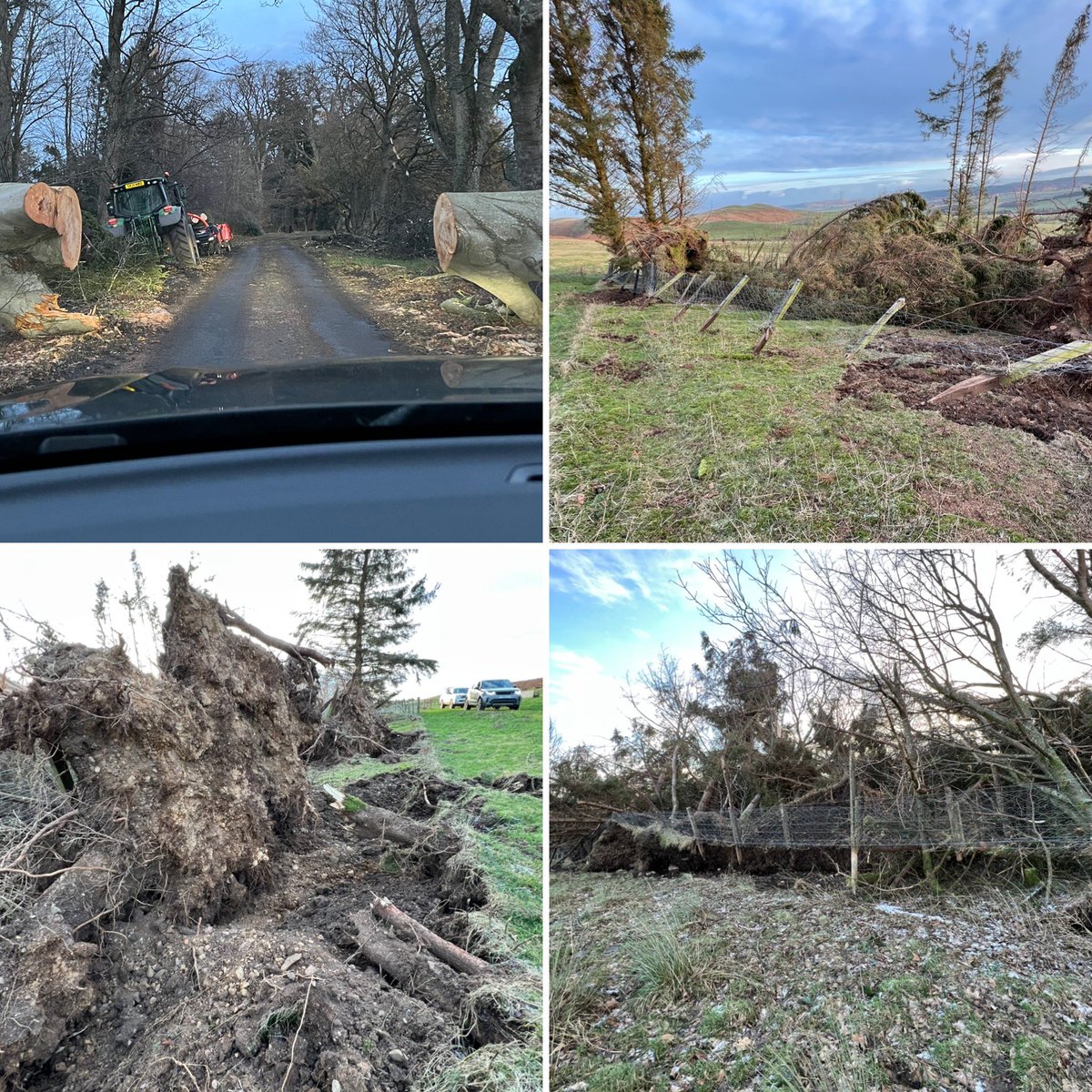HertsFarmer's tweet image. Today I visited farmers in Northumberland. The destruction by #StormArwen is devastating. Many many still without power &amp;amp; damage on farms that will take years in some places to rectify. Can’t help but think it might have got more attention if it wasn’t so far from London