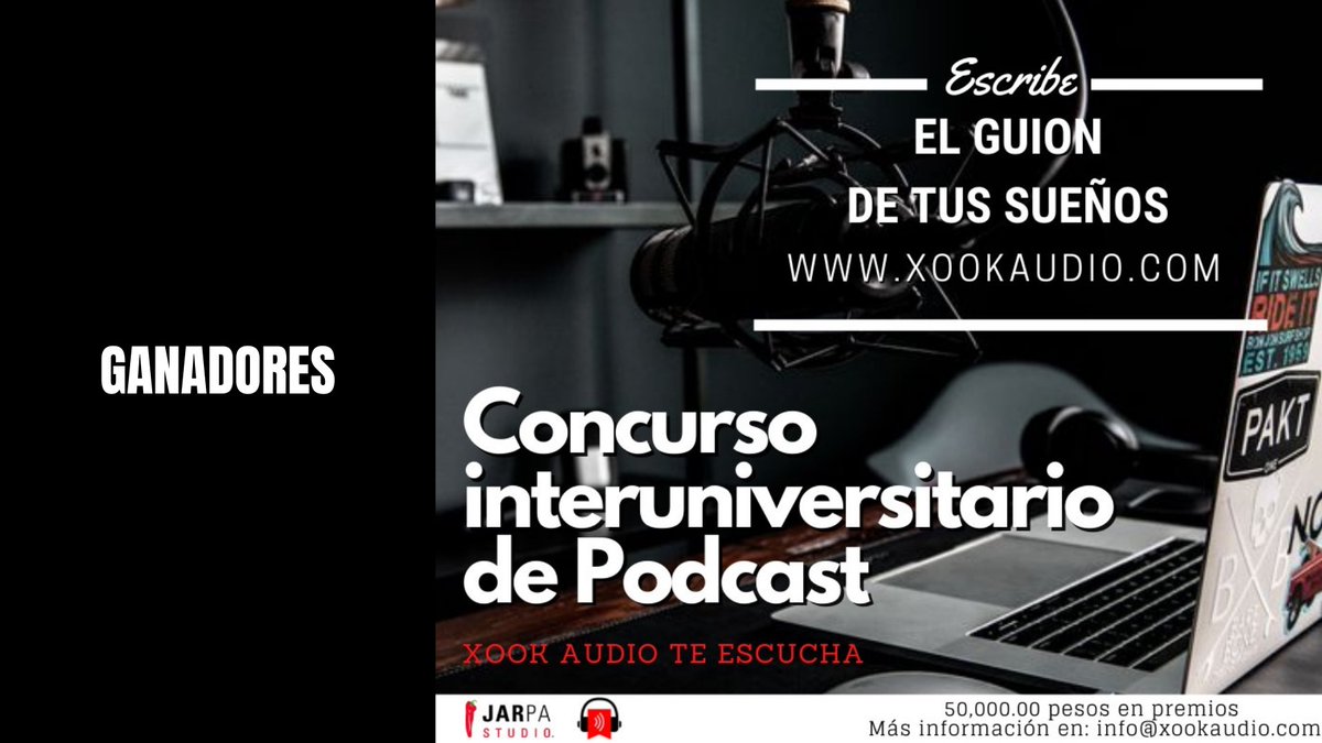 xookaudio's tweet photo. ¡Estos son los ganadores del concurso!

Muchísimas gracias por participar. 🥳🖤

Nos vemos en una próxima emisión de Xook Te Escucha.

#Concurso #Guionn #Xook #Podcast https://t.co/jWmt8BOTzJ