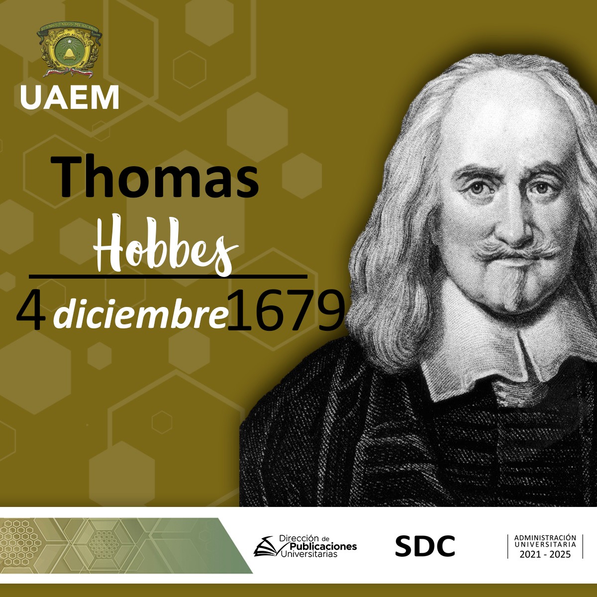 Hoy se conmemoran 342 años de la muerte de Thomas Hobbes, filósofo inglés  considerado uno de los fundadores de la filosofía política moderna. Su obra  más conocida es el Leviatán, de gran, image size:1200x1200