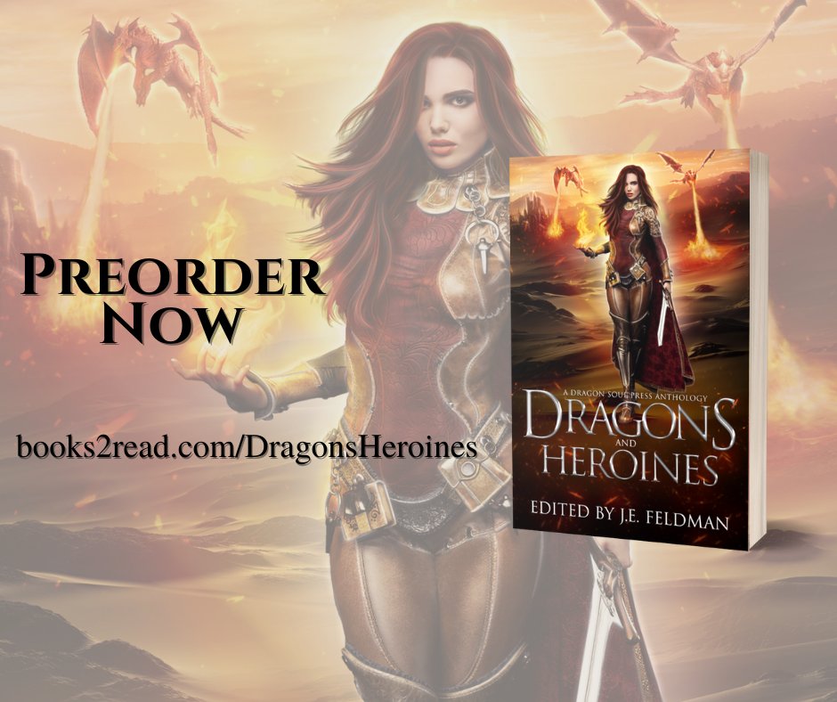 🐉 books2read.com/DragonsHeroines

Don’t stand between a woman and her dragon.

From belittled office workers harboring scaly secrets, monster hunts, fiery queens of millennia past, and dragons hoarding more than gold.

#fantasy #books #KindleUnlimited #preorder #sale #anthology