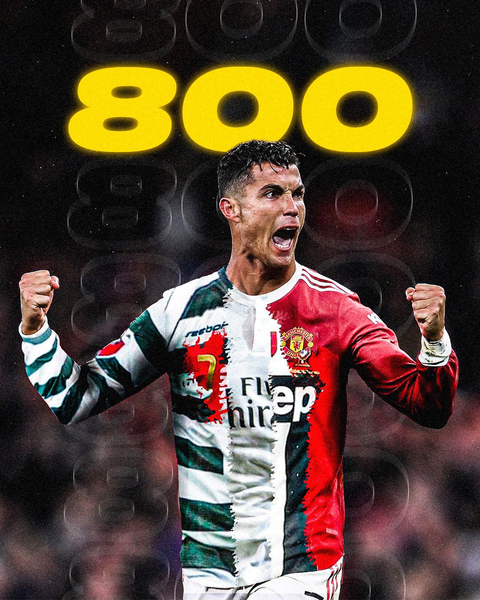 𝟖𝟎𝟎 𝐆𝐎𝐋𝐎𝐒 na carreira. Cristiano 🐐