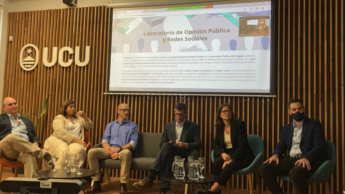 Eli_Alvarez210's tweet image. AHORA! Presentamos el Laboratorio de Opinión Público y Redes Sociales del @CSociales_UCU. 30 años de opinión pública disponibles para estudiantes, investigadores y público en general. Pasen y vean! laboratorio-opres.com/inicio