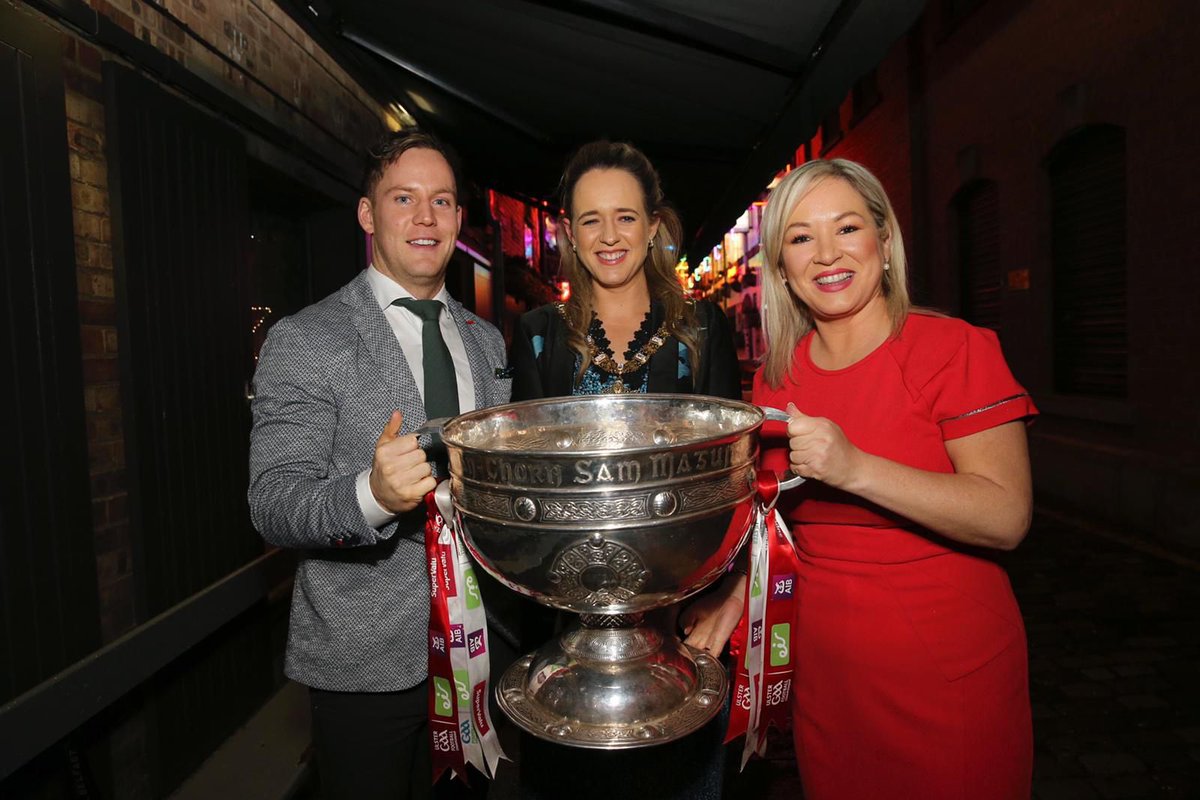 Fantastic celebration of our footballers, hurlers and camogs @Irish_News Ulster GAA All-Stars

Delighted to present the incredible <a href="/KieranMcG94/">Kieran McGeary</a> with Player of the Year award. Well deserved recognition of an outstanding performance as part of our All-Ireland winning Tyrone team