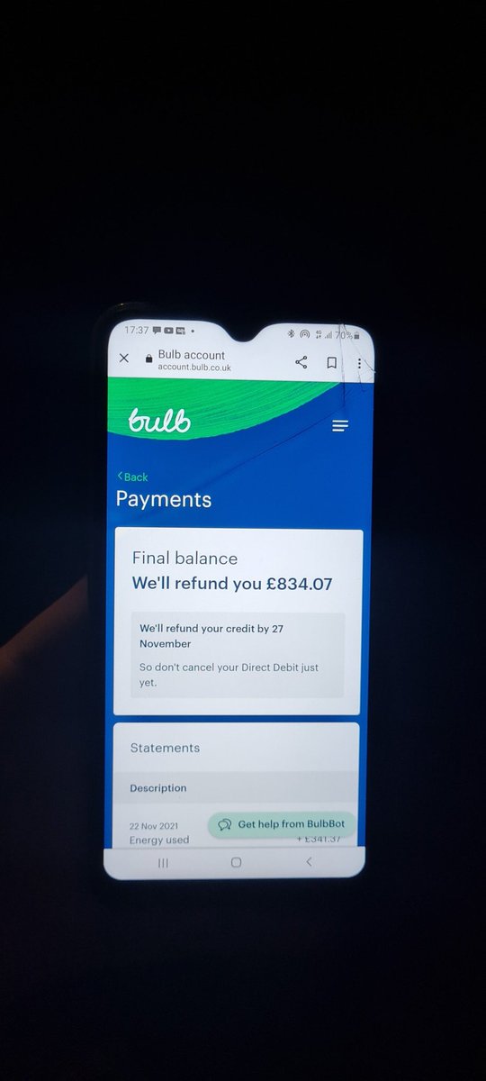 Colettelafferty's tweet photo. @BulbUK the worst customer service ever. Managers refuse to come on the phone and have withheld over £800 belonging to a pensioner, even though the account has been closed for weeks. Financial ombudsman will be notified https://t.co/uSZnWB0iD6