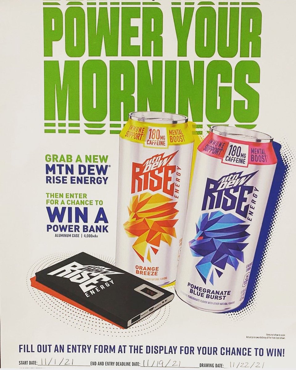 Congratulations to Kofi the winner of our Mountain Dew Rise contest!!! 💙🧡#ClaytonStateUniversity #WeAreLakerNation