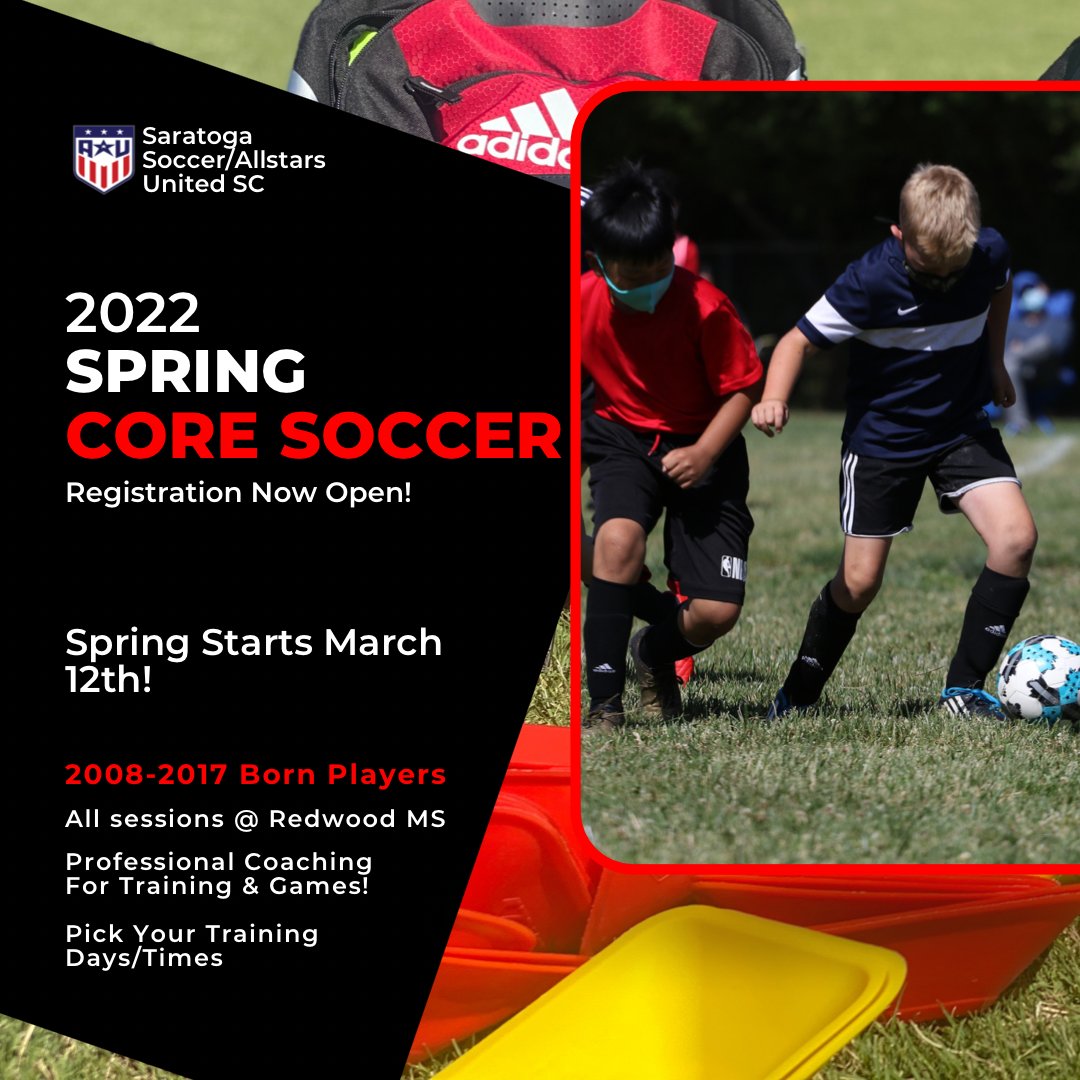 allstars_sc's tweet photo. 🔴⚪️ Spring Soccer Sign Up Is Live!! ⚪️🔴

Kick-off March 12th!

🔴 2008-2017 Born Players!
⚪️10 Weeks of Training, 11 Weeks of Games!
🔴Pro-Coaching For Every Session &amp; Game!
⚪️Full Adidas Uniforms Each Year!
🔴Clear Path To Club Soccer!

Sign Up Today @ https://t.co/umG6g4Sbkl https://t.co/w7PagciJYG